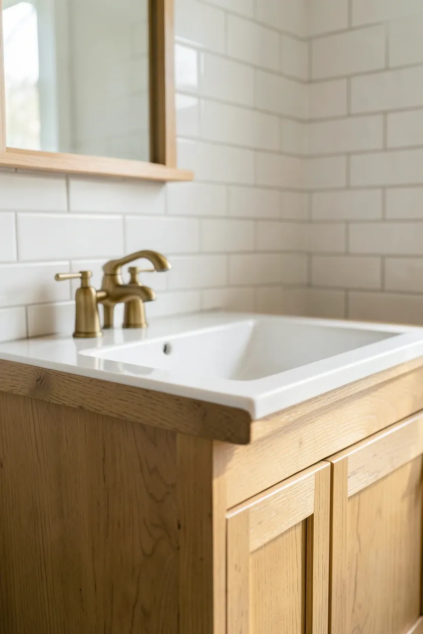 Wooden Vanity for Warmth