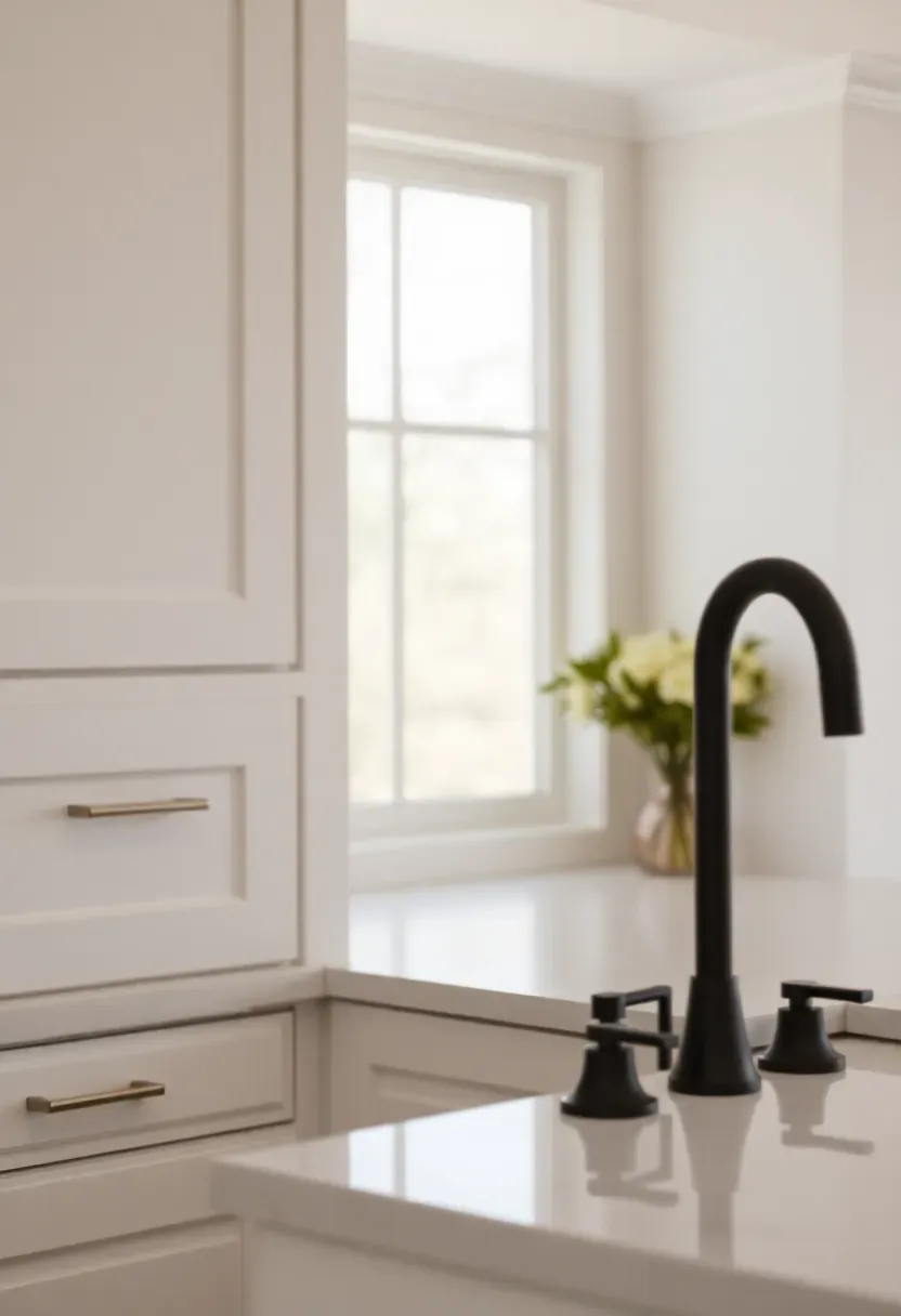 Nickel and matte black accent mix