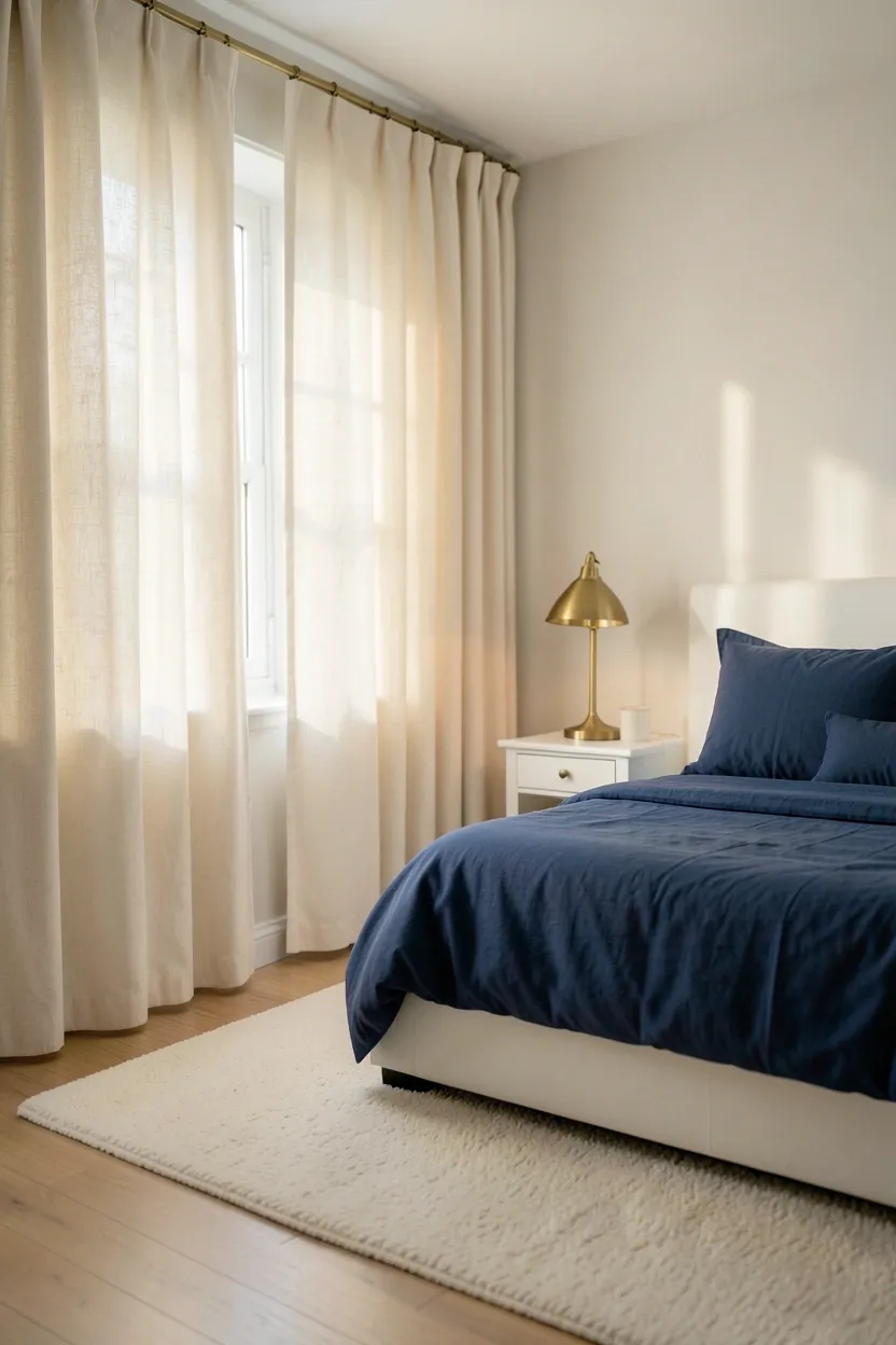 Blue and Cream Wabi-Sabi Inspired Space