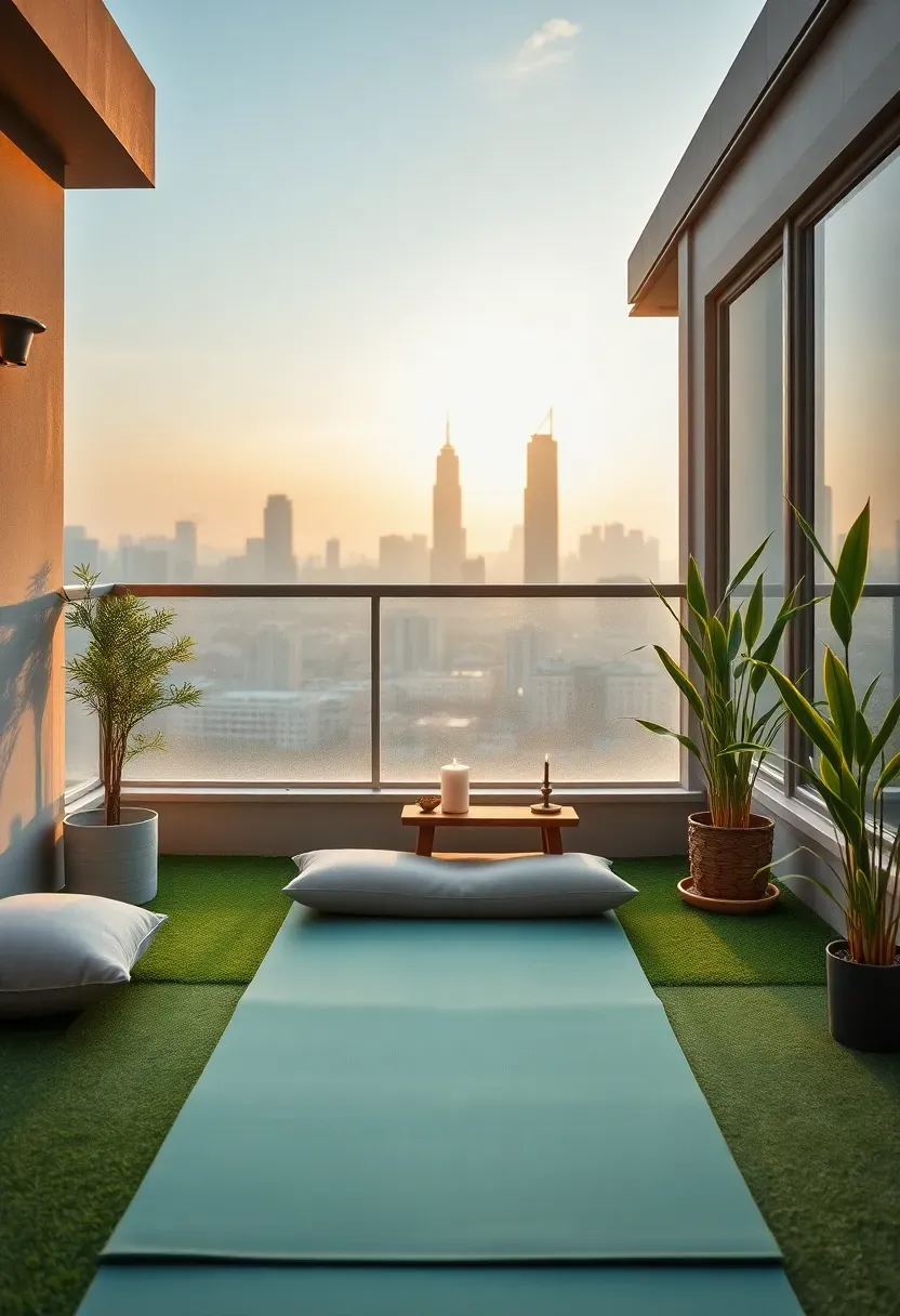 Yoga and meditation space