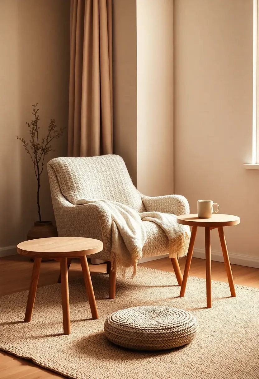 Sun-Warmed Reading Nook with Soft Textures