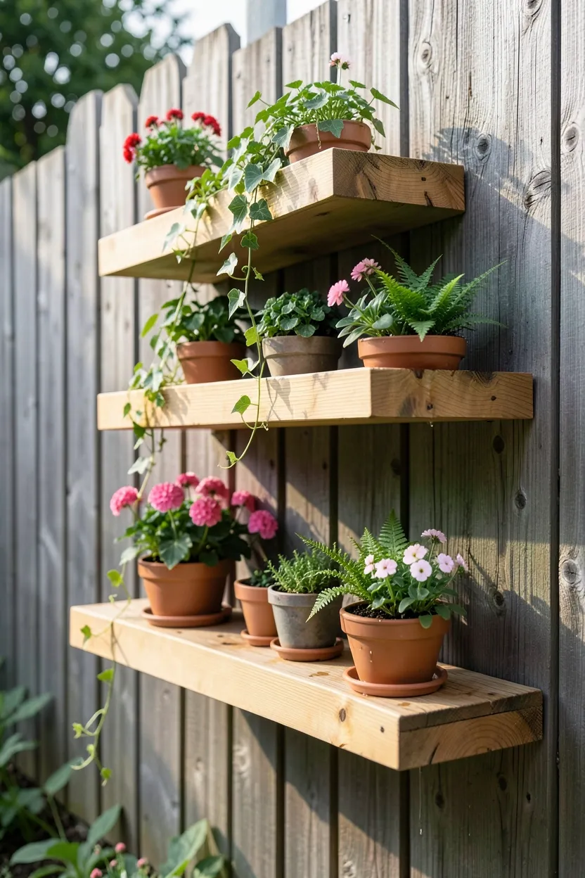 Floating Shelves for Plants