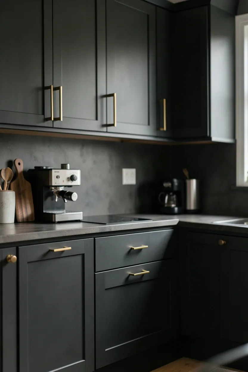 Dark Cabinet Color Scheme Ideas