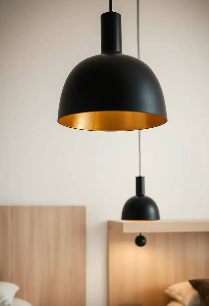 Pendant Lights Over Nightstands