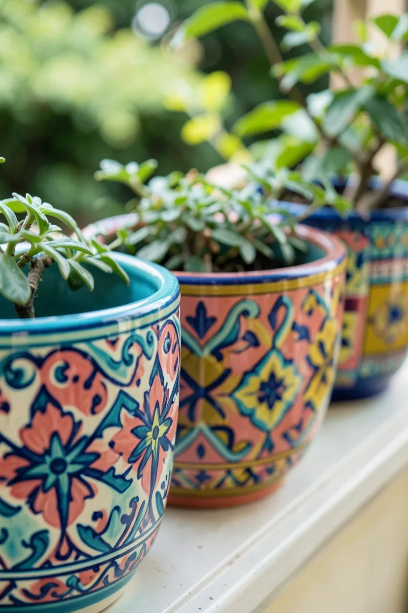 Colorful Ceramic Planters
