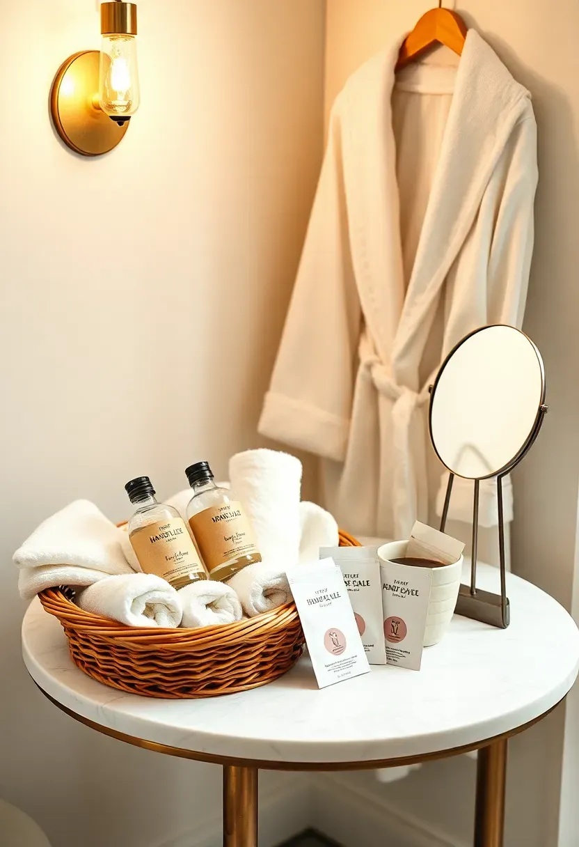 baby shower pamper party spa corner with face masks mini lotions and plush robes