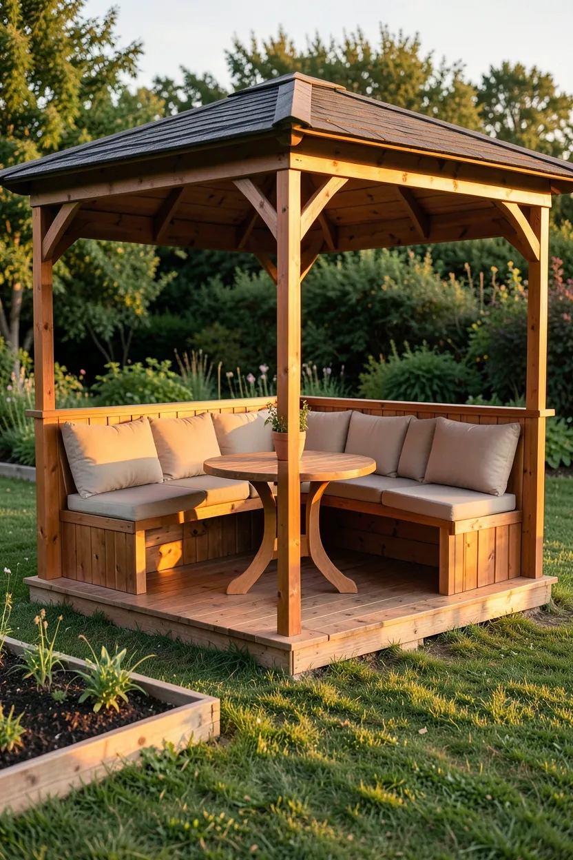 Freestanding Gazebo Style Covered Patio