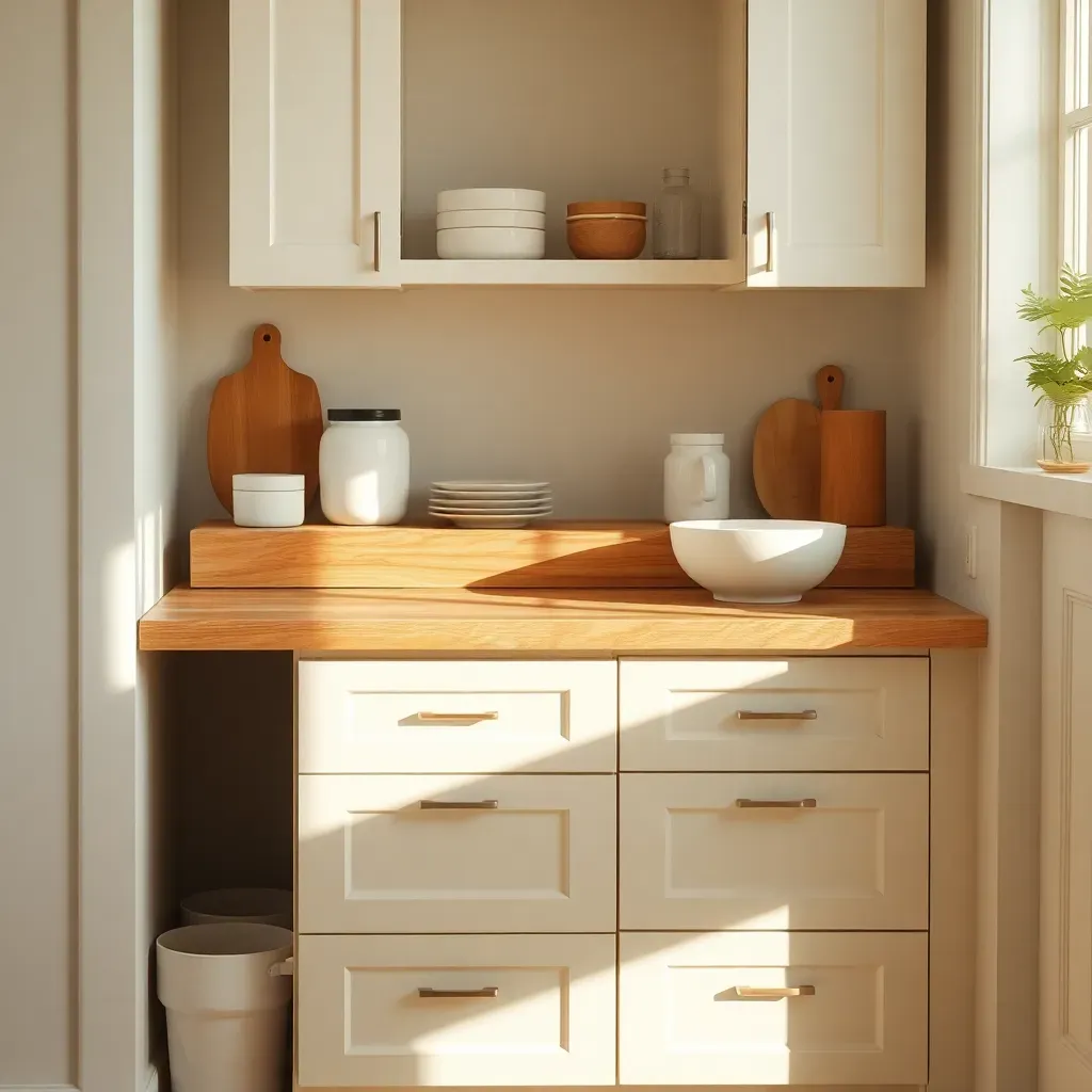 Maple prep surface nook