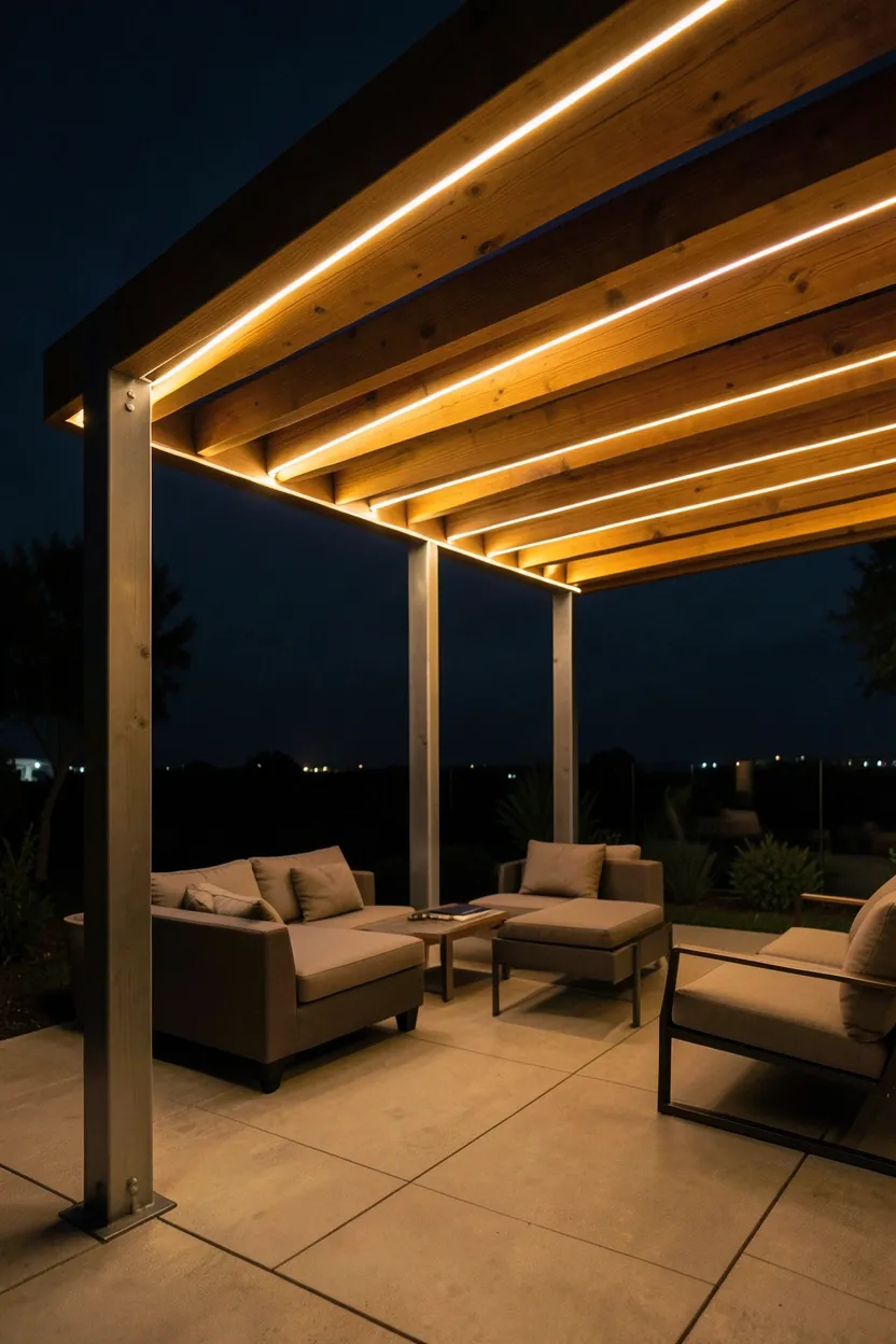 Bamboo Pergola for Natural Look