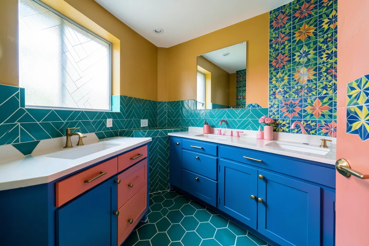 17 Vibrant Colorful Bathroom Ideas to Brighten Your That Refresh Your Bathroom Design