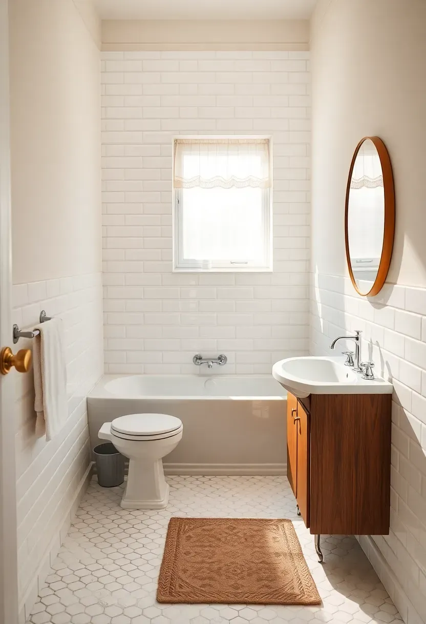 Classic 5x8 bathroom layout with toilet, vanity, and bathtub arranged along opposite walls