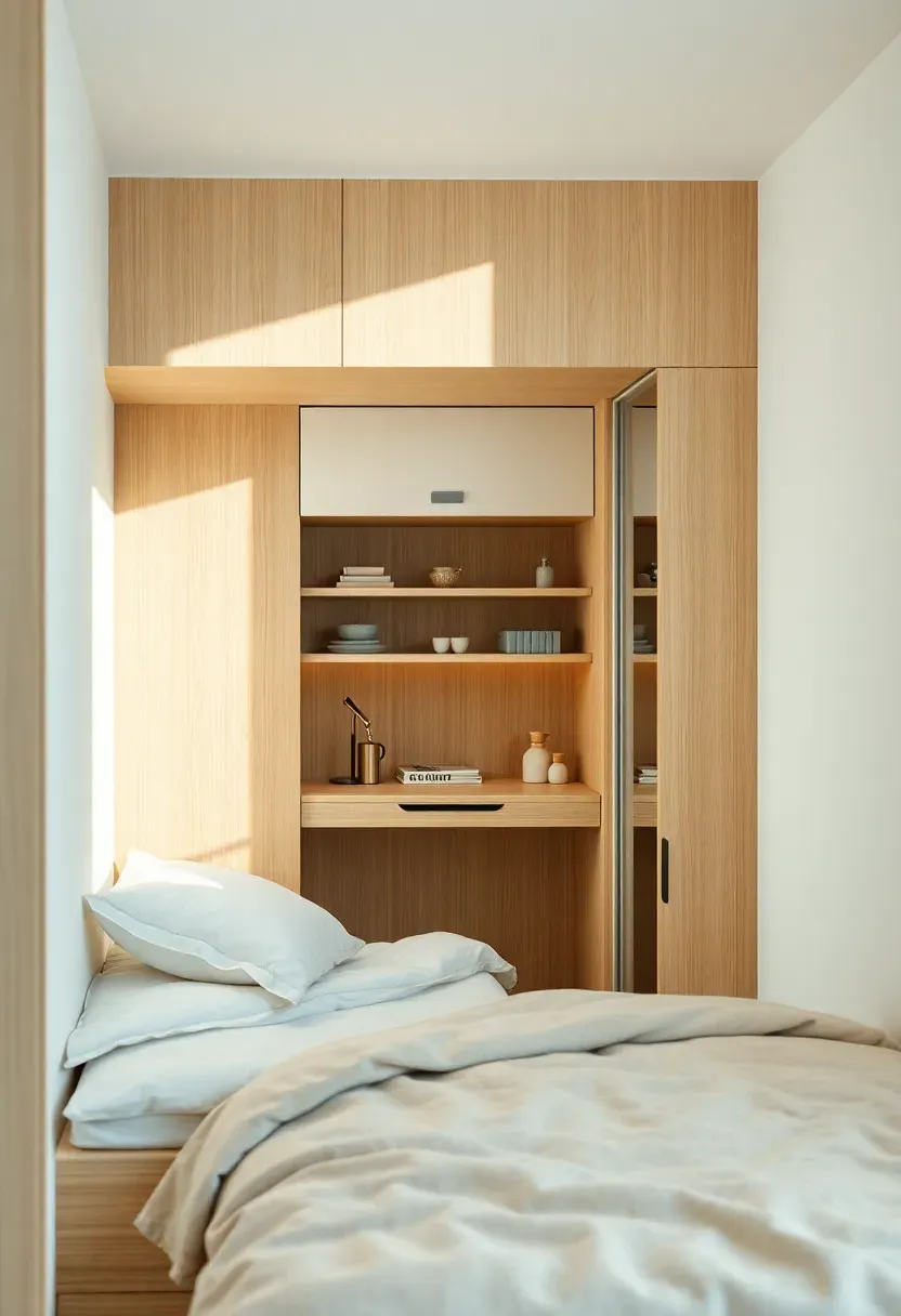 Sliding panel work zone and bed alcove