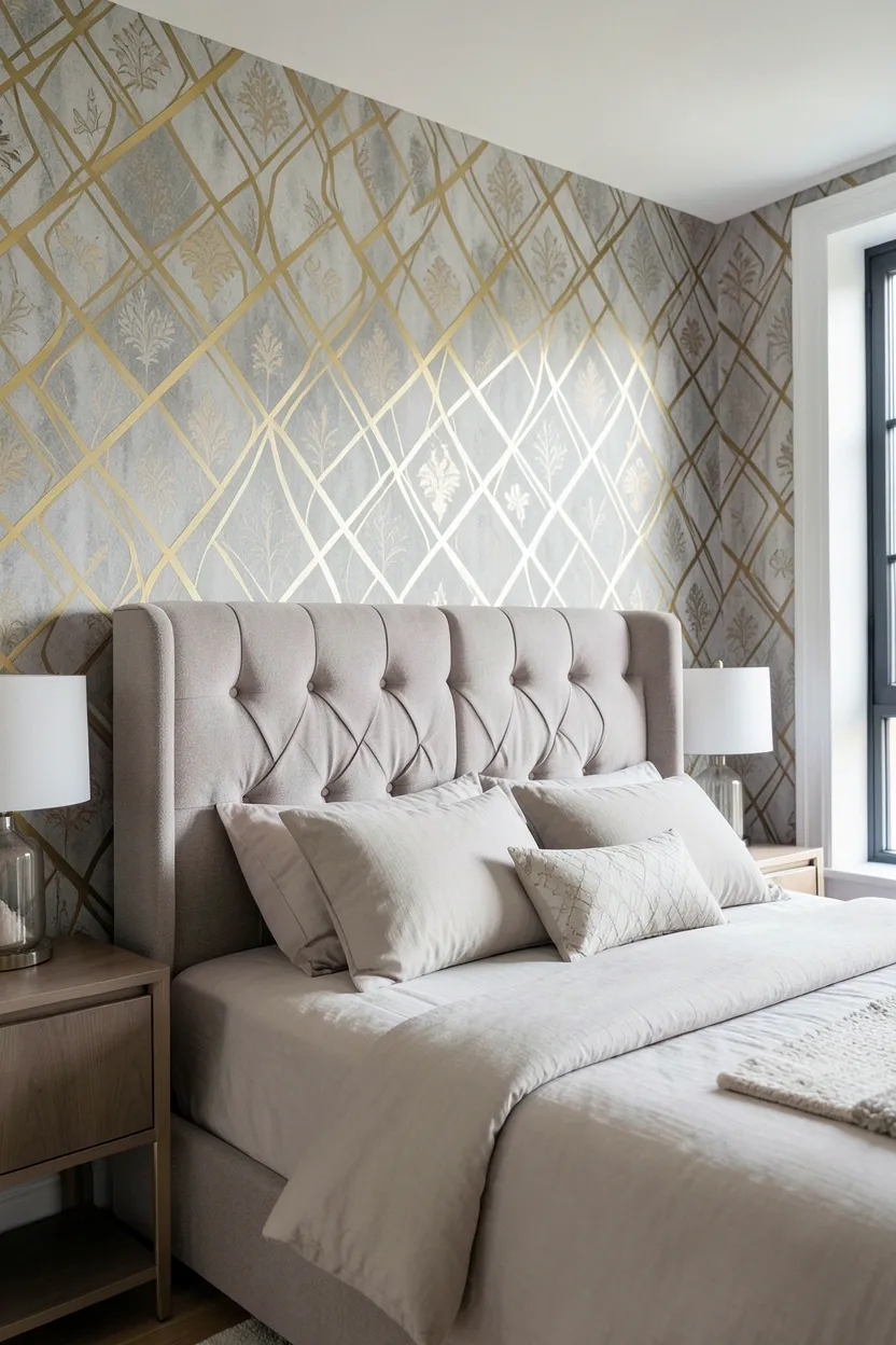 Warm brass wall sconces mounted beside artwork creating layered lighting in a cozy earthy living room