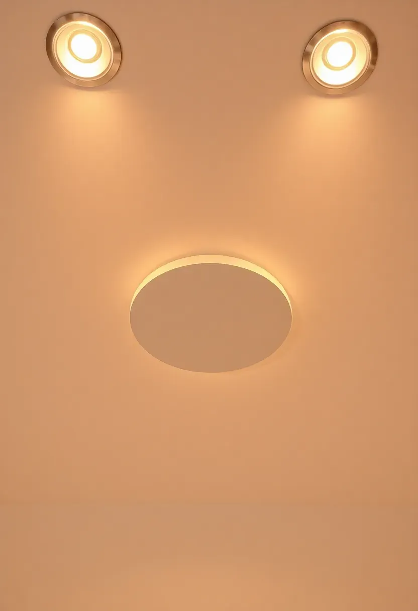 Contemporary staircase with slim LED strip lights recessed under each tread nosing, casting a precise line of warm amber light that traces the full ascent in a dark-painted stairwell