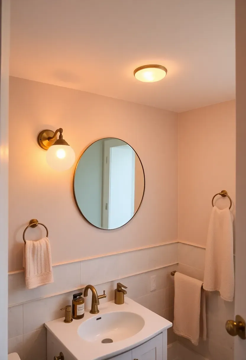 Soft ambient lighting with frosted glass