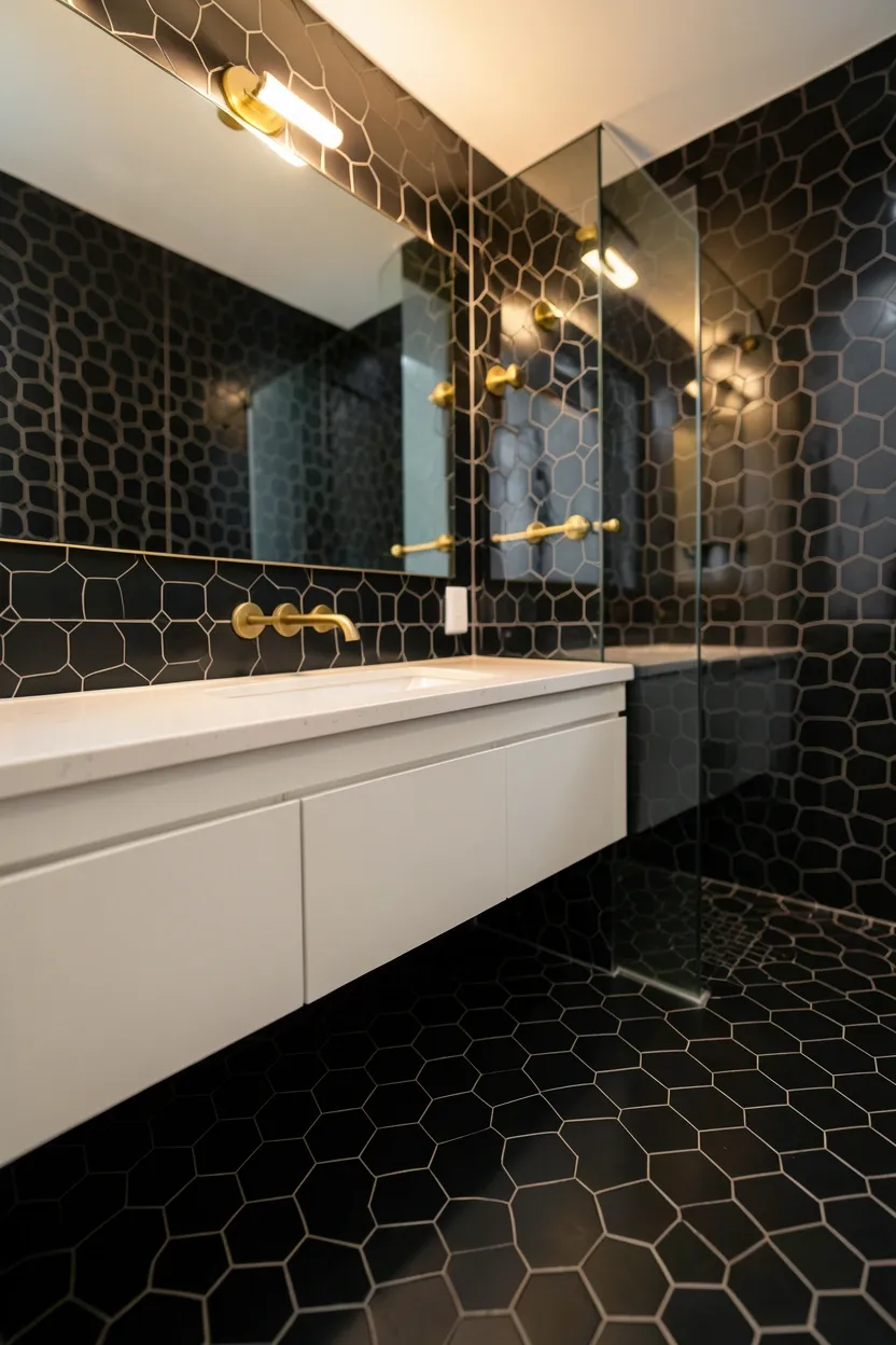 Black Geometric Pattern