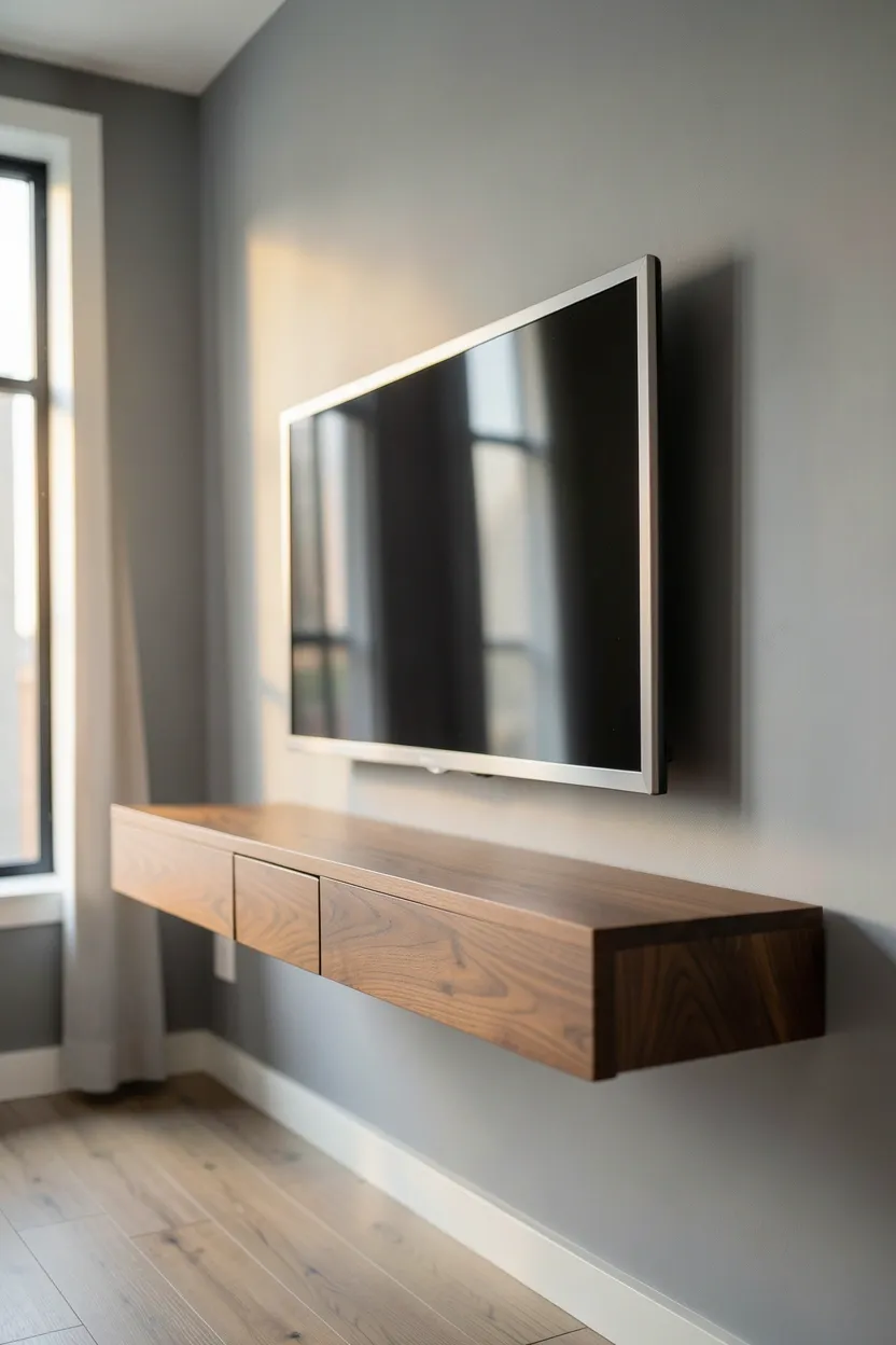 Floating Media Console