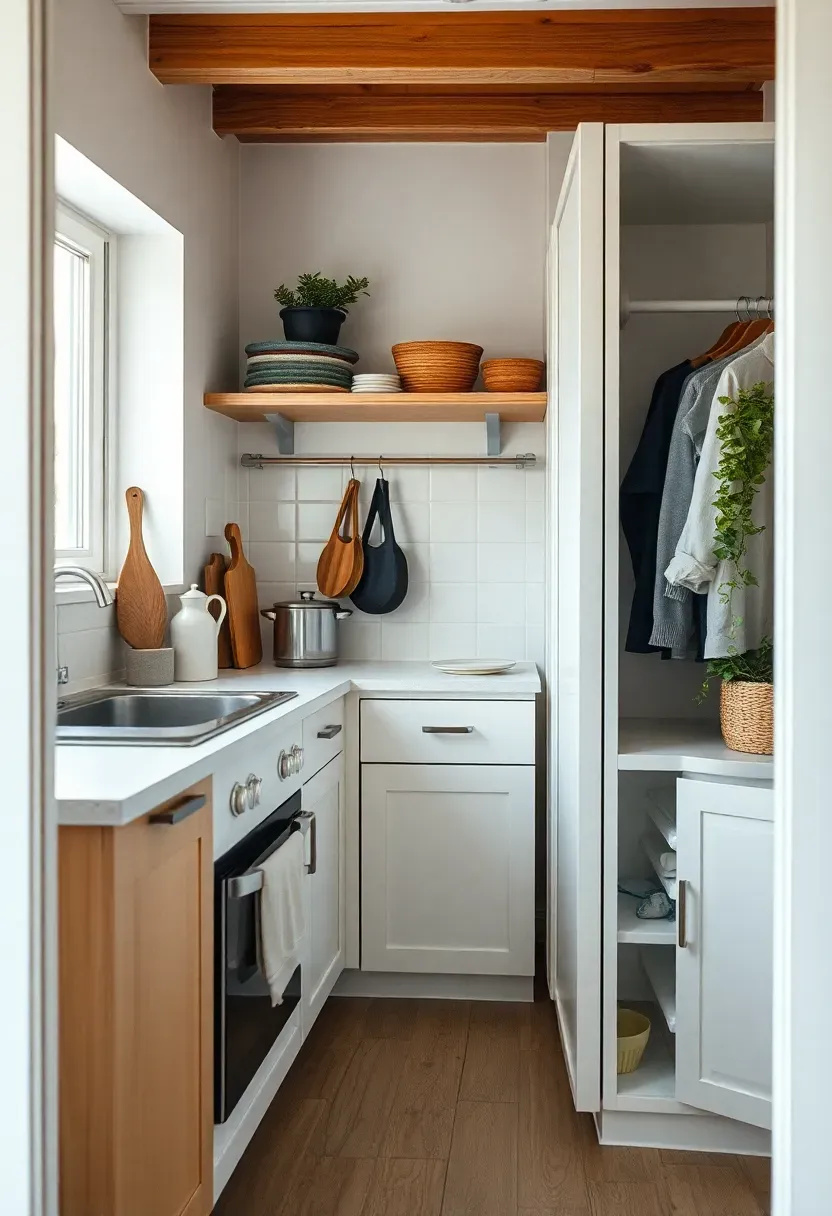 Hyper-realistic view of minimalist systems in action. Small functional kitchen showing efficient cooking system: few tools but each used frequently, everything within reach, workflow optimized. Simple wardrobe system with capsule collection where everything works together. Home organization systems visible: designated spot for each category, easy to maintain. No excess redundancy, everything serves function in larger system. Systems thinking mood showing how extreme minimalism is about efficient processes rather than minimal numbers.</p>