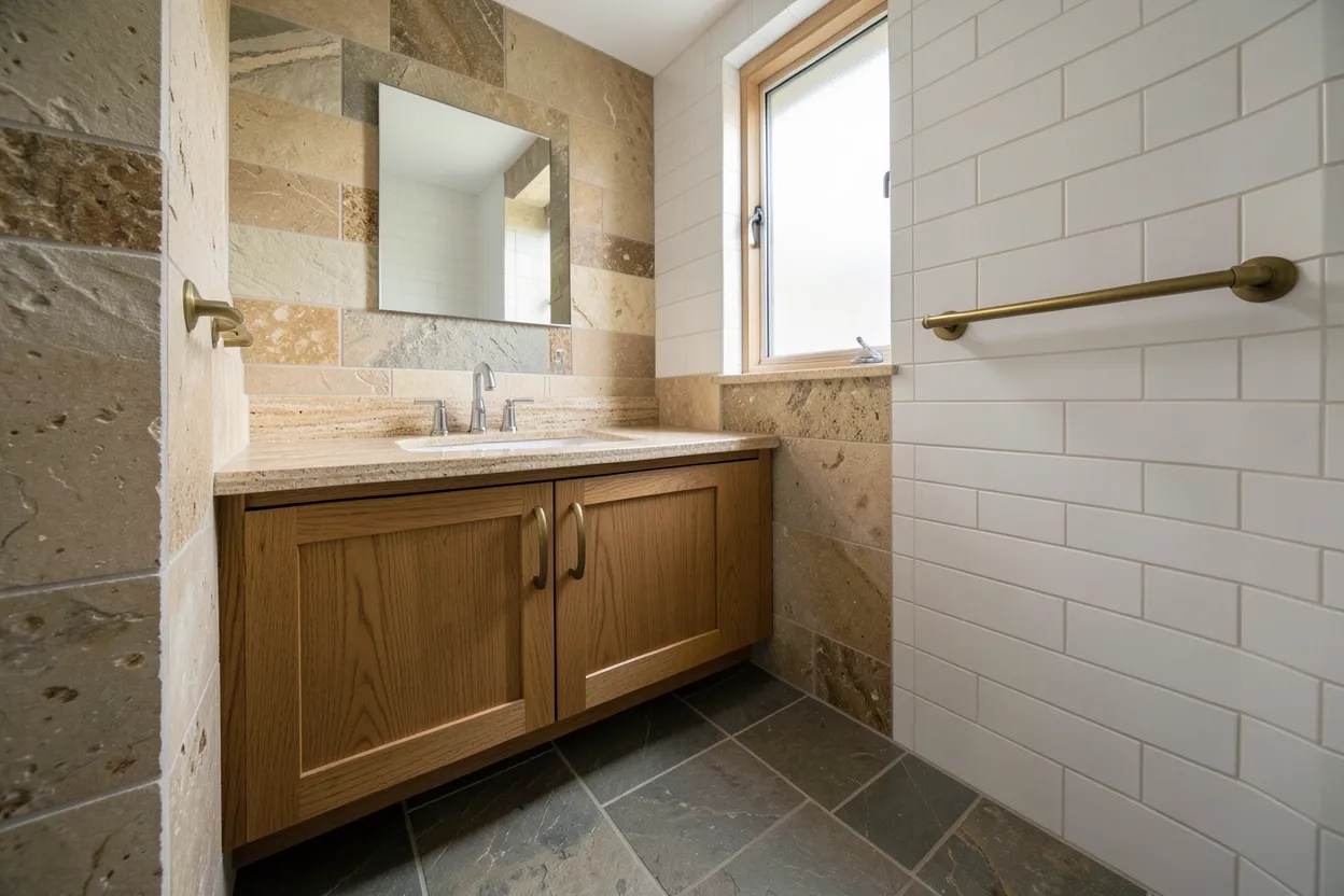 17 Stunning Earthy Bathroom Ideas to Create Natural Calm for a Calm and Modern Bathroom