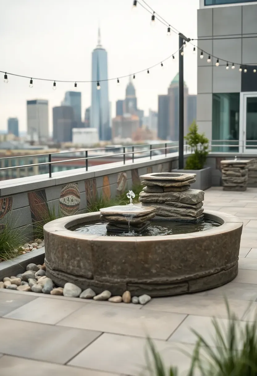 Water feature for ambiance