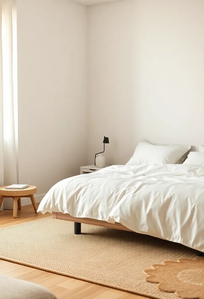 Pair of black pendants over a white bed