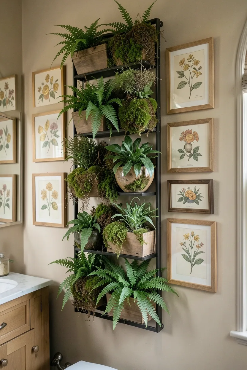 Botanical Wall Art and Living Wall