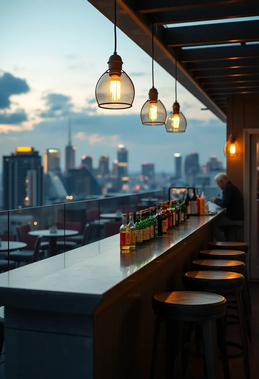 Bar counter for entertaining