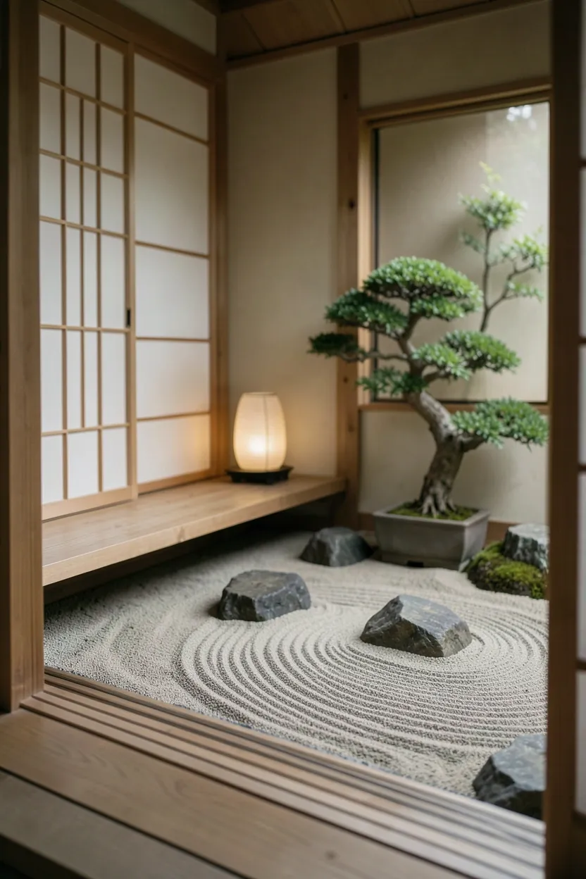 Japanese Zen-Inspired Balcony