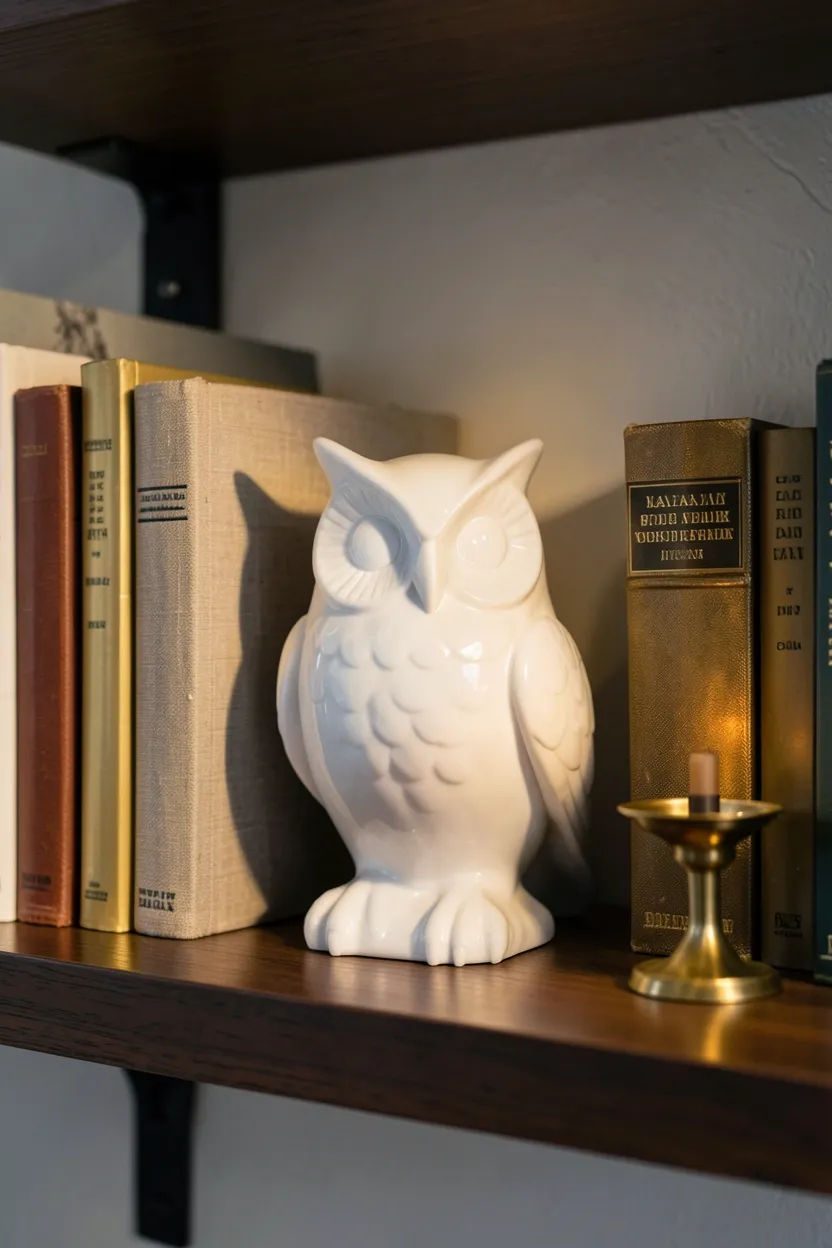 23. Sophisticated Owl Decor
