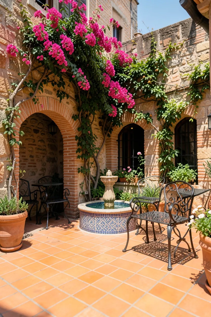 Mediterranean-Inspired Paver Terrace