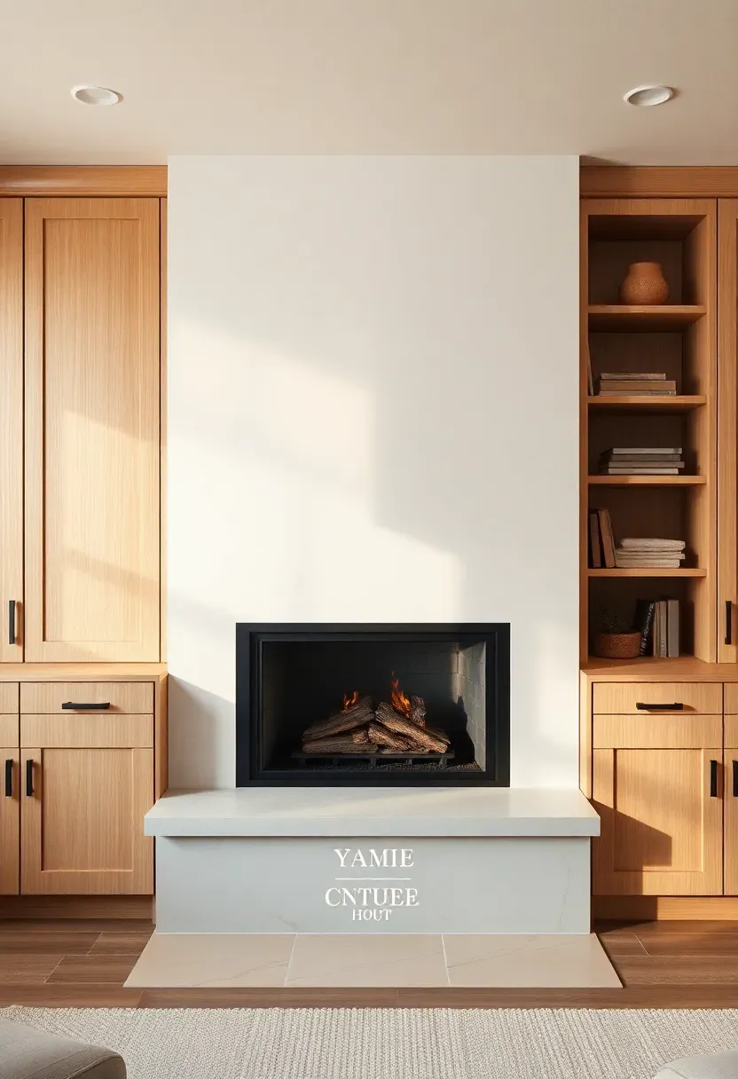 Built-in storage flanks with slim bench