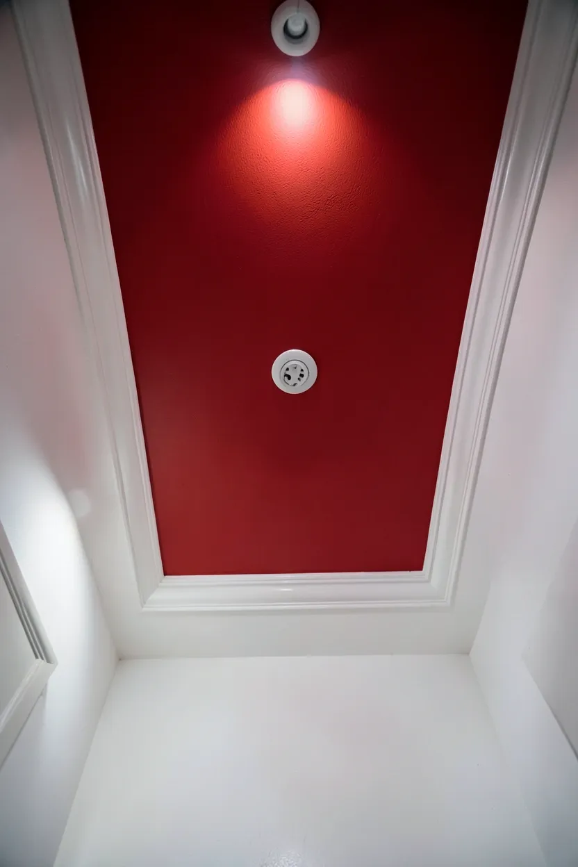 Red Ceiling Paint for Unexpected Drama