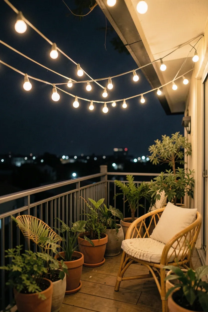 String Light Canopy for Magical Ambience