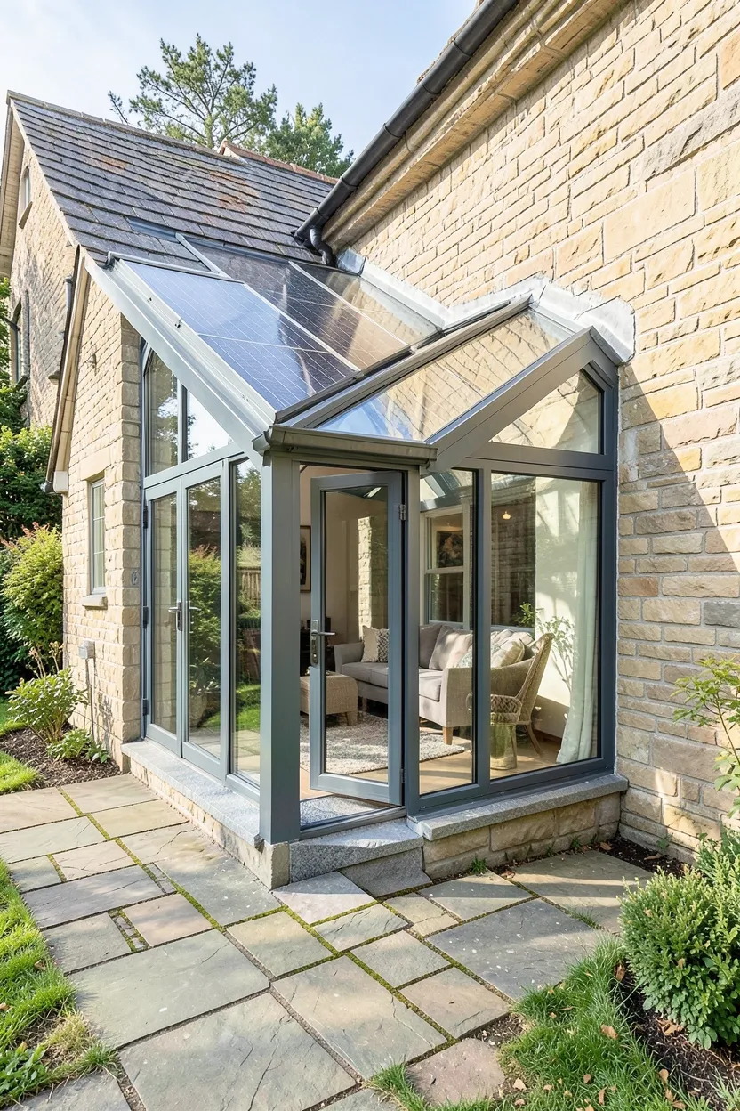 Lean-To Sunroom with South-Facing Exposure
