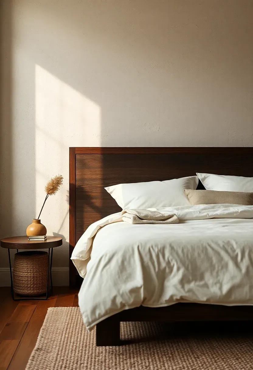 Textured plaster headboard wrap