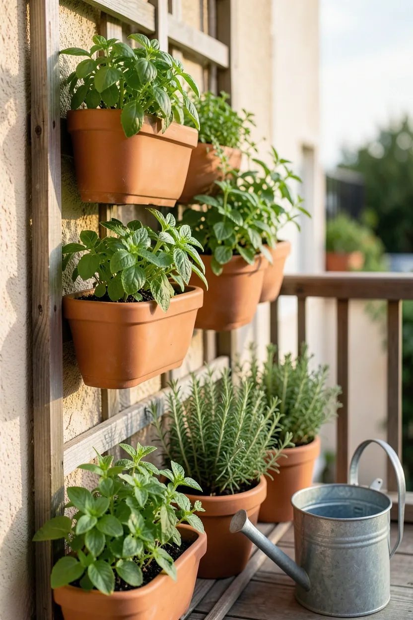 Vertical Herb Garden Wall