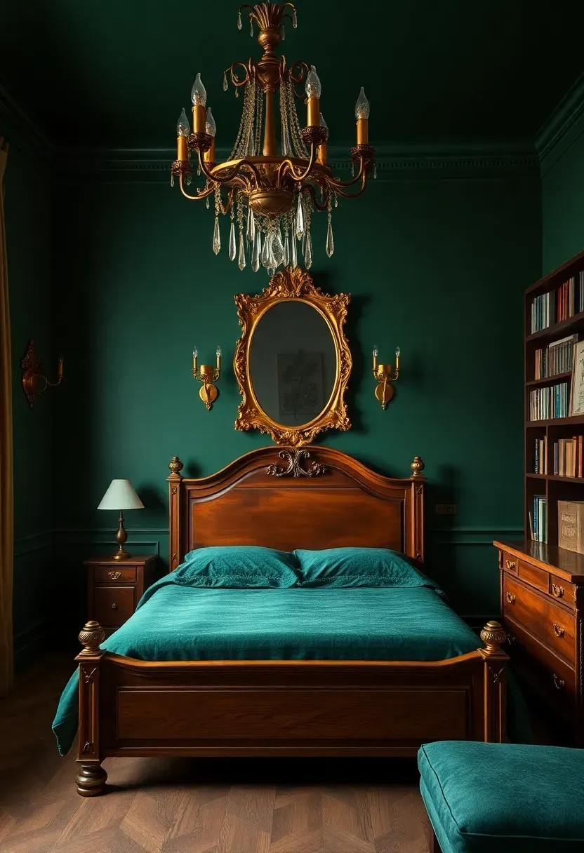 21 Bold Dark Academia Bedroom Ideas for a Cozy Vintage Feel for Comfort and Visual Balance