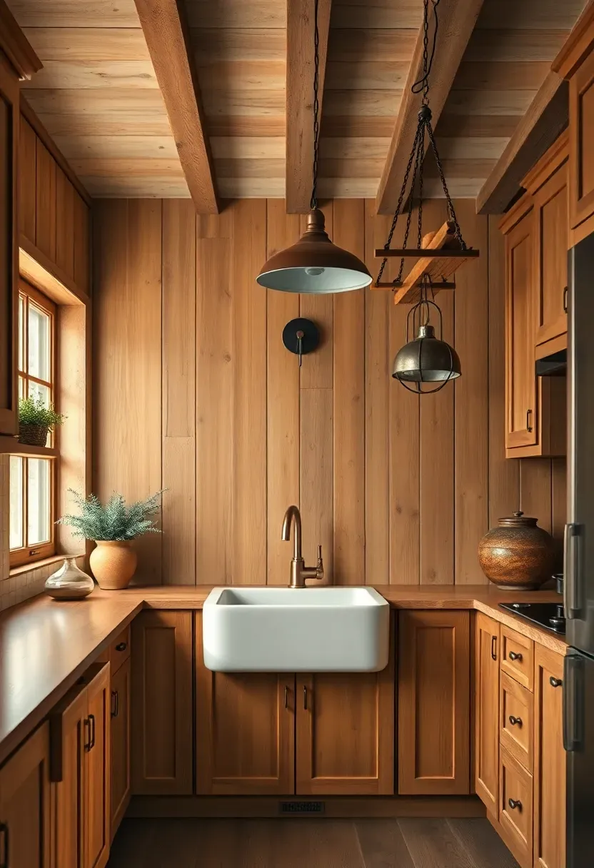 Rustic farmhouse with copper accents