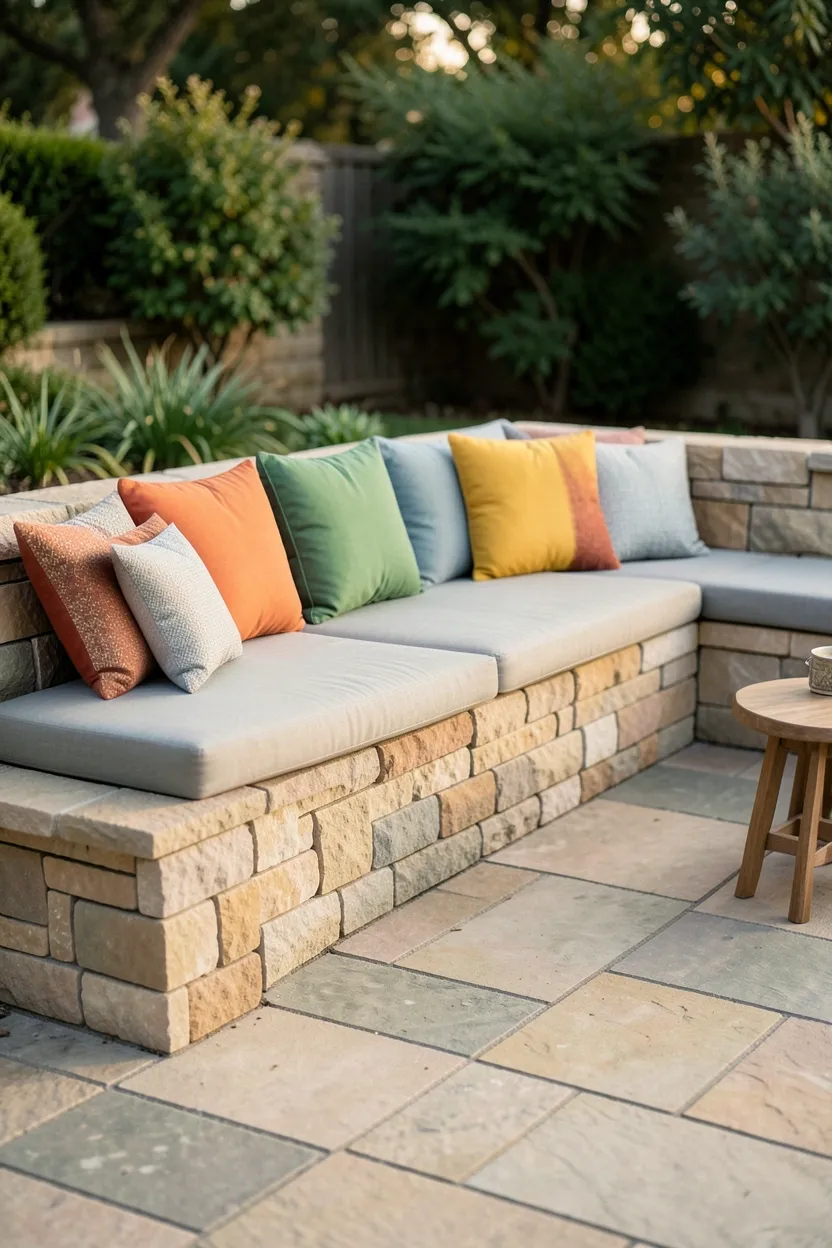 Integrated Paver Seating Area