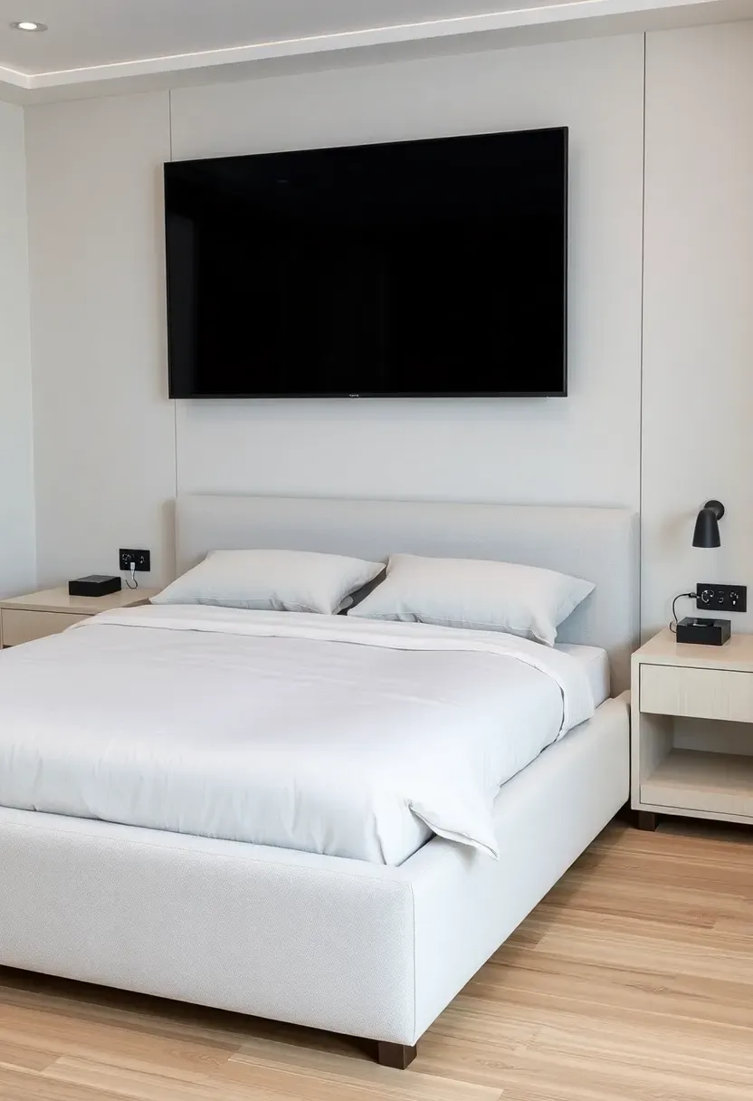 Tech-Integrated Minimalist Space