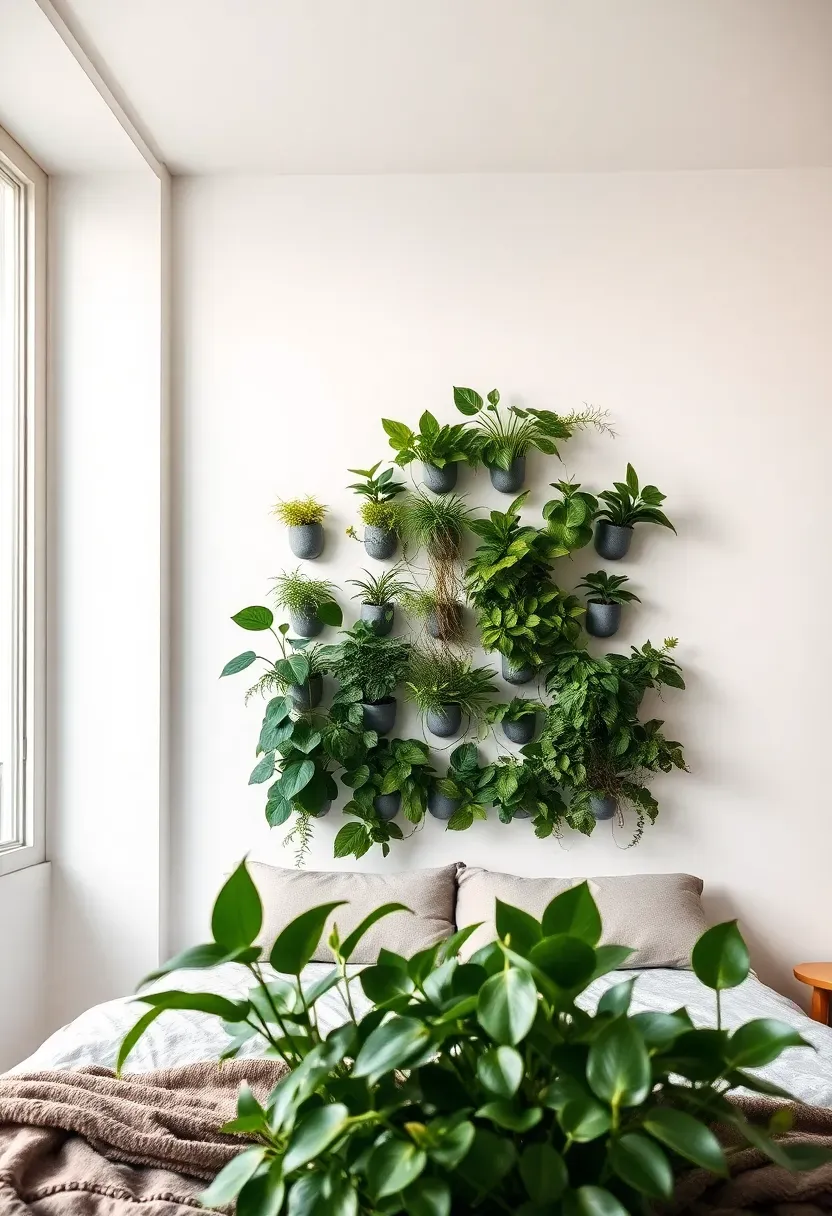 Living Wall Behind the Bed