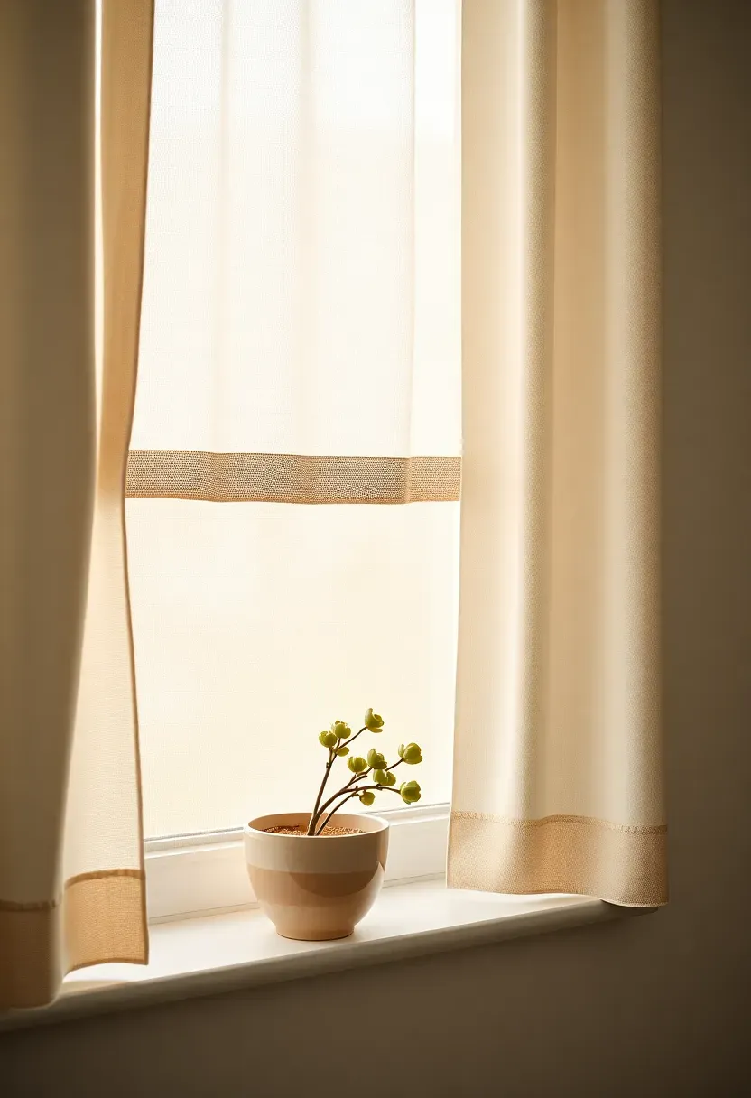 Tension-rod cafe curtain