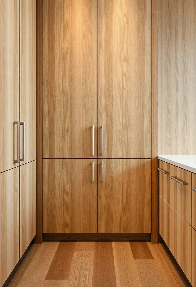 Vertical grain cabinetry
