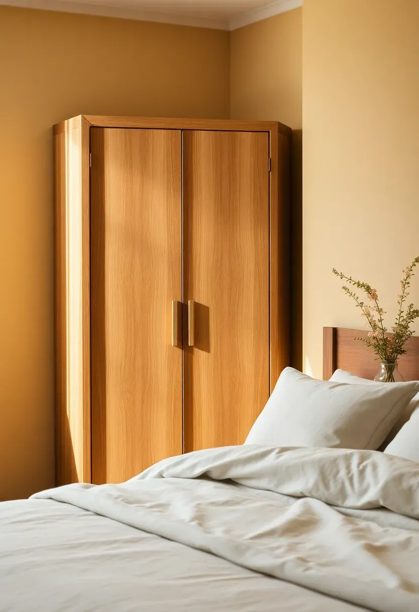 Oak veneer wardrobe front