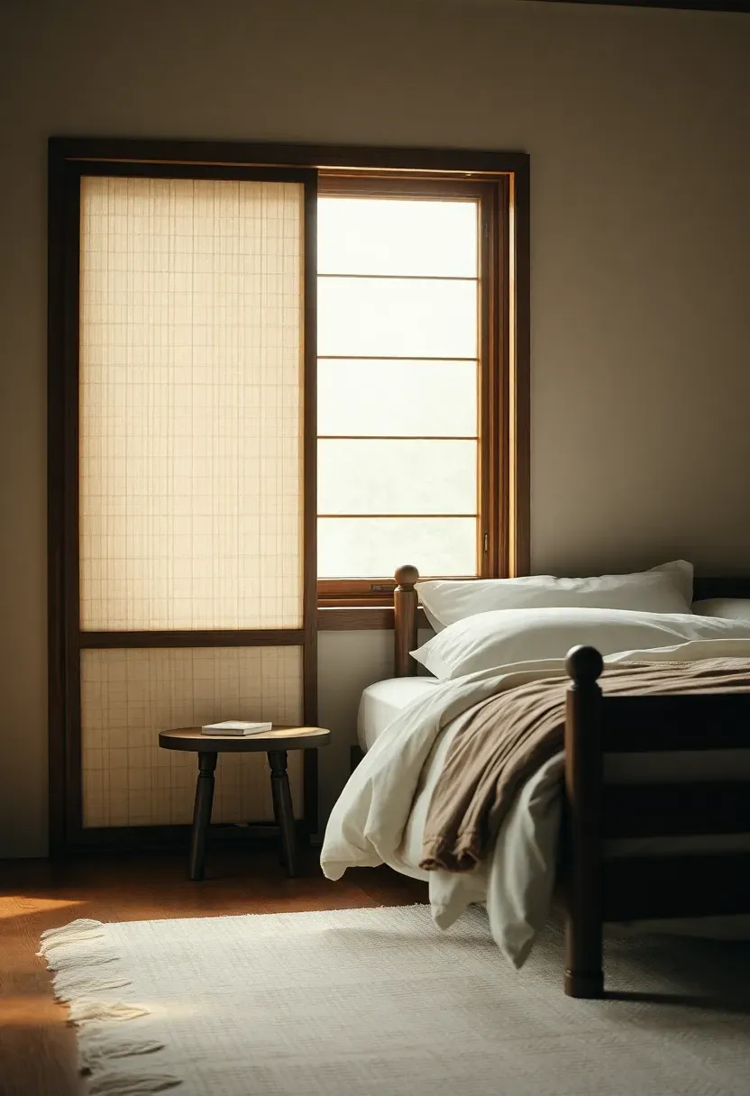 Shoji screen corner for soft daylight