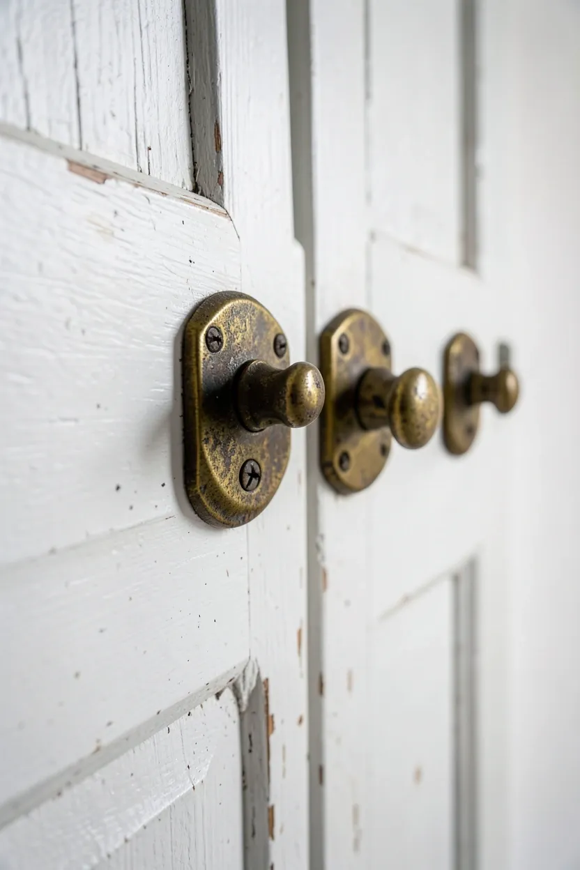 Distressed Cabinet Hardware with Antique Finishes
