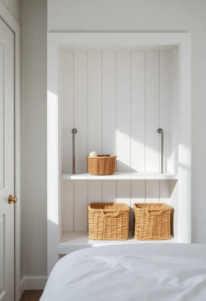 Tension Rod Shelf in Rented Alcove