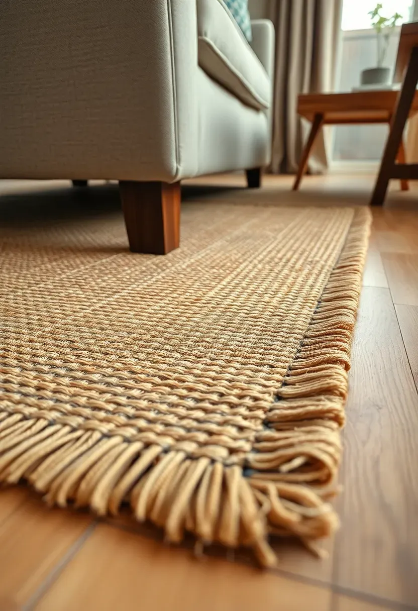 Large area rug anchoring a bedroom furniture arrangement on wood floor