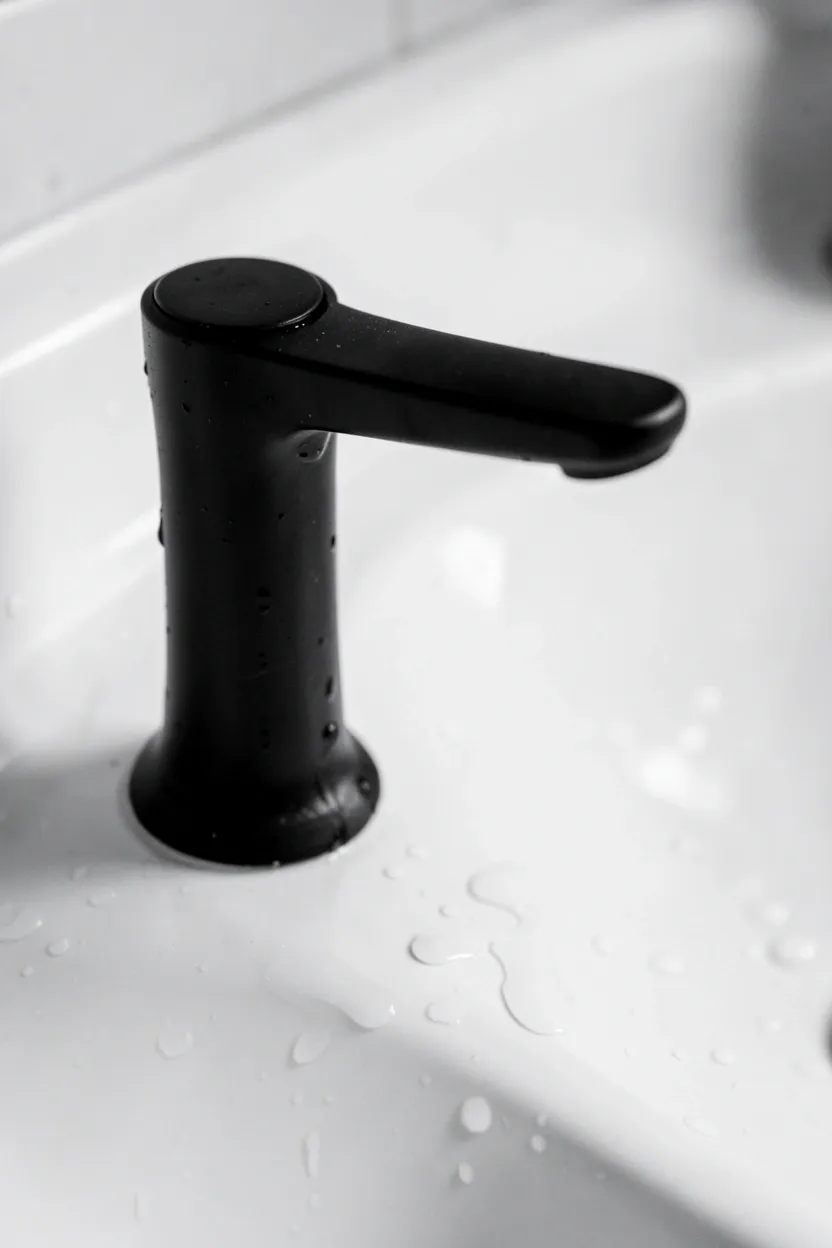 Matte Black Hardware for Contrast