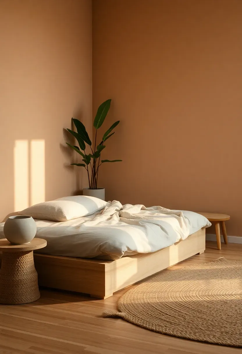 Clay plaster backdrop to make leaves read as art